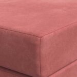 vidaXL Skladacia pohovka na spaní 200 x 67 x 45 cm Ružová – Obrázok 6