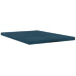 vidaXL Skladacia pohovka na spaní 140 x 67 x 45 cm Modrá – Obrázok 3