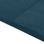 vidaXL Skladacia pohovka na spaní 140 x 67 x 45 cm Modrá – Obrázok 8