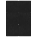 vidaXL Skladacia pohovka na spaní 140 x 67 x 45 cm Čierna – Obrázok 6