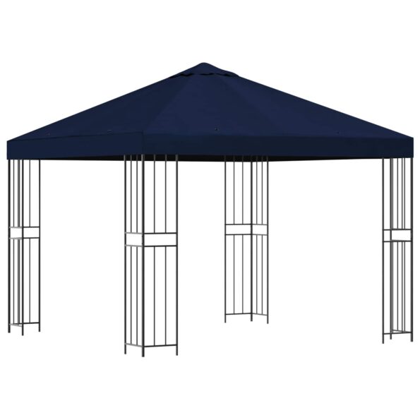vidaXL Altánok 3 x 3 m Modrá Polyester a oceľ 190 gsm – Obrázok 2