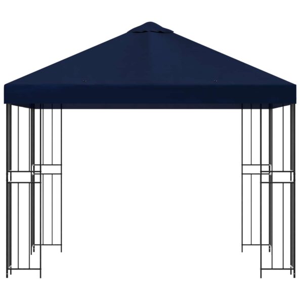 vidaXL Altánok 3 x 3 m Modrá Polyester a oceľ 190 gsm – Obrázok 3