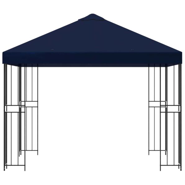 vidaXL Altánok 3 x 3 m Modrá Polyester a oceľ 190 gsm – Obrázok 4