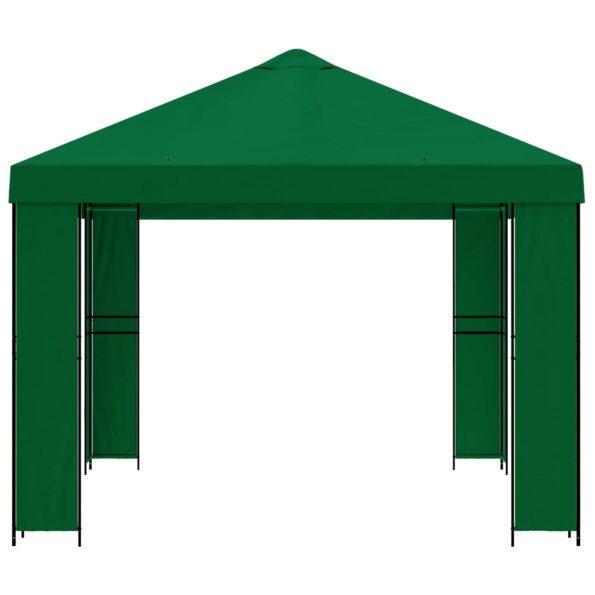 vidaXL Altánok 4 × 3 m Zelená Polyester a oceľ 190 gsm – Obrázok 4