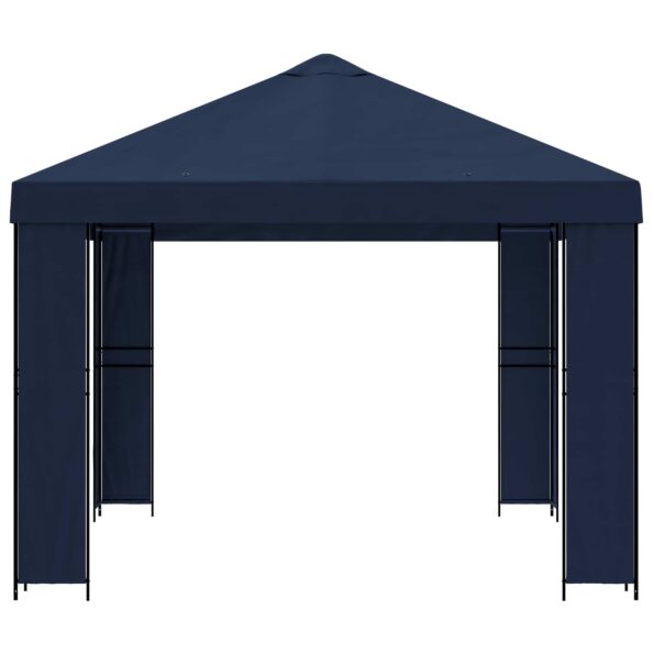 vidaXL Altánok 4 × 3 m Modrá Polyester a oceľ 190 gsm – Obrázok 4