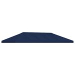 vidaXL Kryt na altánkovú strechu 6 x 3 m Modrá Polyester 190 – Obrázok 2