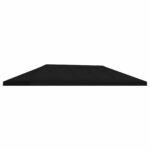 vidaXL Kryt na altánkovú strechu 6 x 3 m Čierna Polyester 190 – Obrázok 2