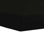 vidaXL Kryt na altánkovú strechu 6 x 3 m Čierna Polyester 190 – Obrázok 5