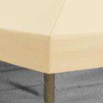 vidaXL Kryt altánku s bočnými stenami 6 x 3 m Krémová Polyester 190 – Obrázok 8