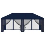 vidaXL Kryt altánku s bočnými stenami 6 x 3 m Modrá Polyester 190 – Obrázok 5