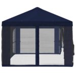 vidaXL Kryt altánku s bočnými stenami 6 x 3 m Modrá Polyester 190 – Obrázok 6