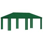 vidaXL Záhradný altánkový kryt 6 x 3 m Zelená Polyester 190 gsm – Obrázok 2