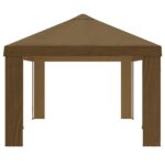 vidaXL Záhradný altánkový kryt 6 x 3 m Sivohnedá Polyester 190 gsm – Obrázok 4