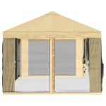 vidaXL Kryt altánku s bočnými stenami Krémová 600,5 x 300,5 cm – Obrázok 6