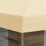 vidaXL Kryt altánku s bočnými stenami Krémová 600,5 x 300,5 cm – Obrázok 7