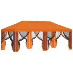 vidaXL Kryt altánku s bočnými stenami Oranžová 600,5 x 300,5 cm – Obrázok 4