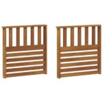 vidaXL Opierky 2 pcs Hnedá 60 x 6 x 61 cm Kompozitné drevo – Obrázok 2