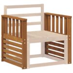 vidaXL Opierky 2 pcs Hnedá 60 x 6 x 61 cm Kompozitné drevo – Obrázok 3