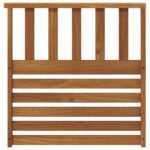 vidaXL Opierky 2 pcs Hnedá 60 x 6 x 61 cm Kompozitné drevo – Obrázok 5