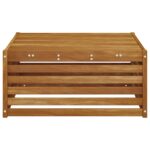 vidaXL Vonkajší stôl Pevné akáciové drevo Prírodná 79 x 79 x 37 cm – Obrázok 5