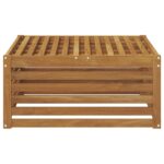 vidaXL Vonkajší taburet Prírodná 79 x 79 x 37 cm Pevné akáciové drevo – Obrázok 3