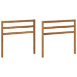 vidaXL Opierka 2 pcs Prírodná 79 x 4 x 73 cm Pevné akáciové drevo – Obrázok 2