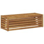 vidaXL Záhradná stolička, lavička Prírodná 115 x 43 x 37 cm – Obrázok 2