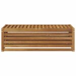 vidaXL Záhradná stolička, lavička Prírodná 115 x 43 x 37 cm – Obrázok 4