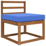 vidaXL Vankúš na vonkajšiu pohovku Královská modrá 60 x 60 x 8 cm – Obrázok 3
