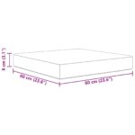 vidaXL Vankúš na vonkajšiu pohovku Vzor listov 60 x 60 x 8 cm – Obrázok 8