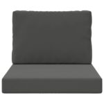vidaXL Vankúš na vonkajšiu pohovku 2 pcs Antracit Polyester – Obrázok 6
