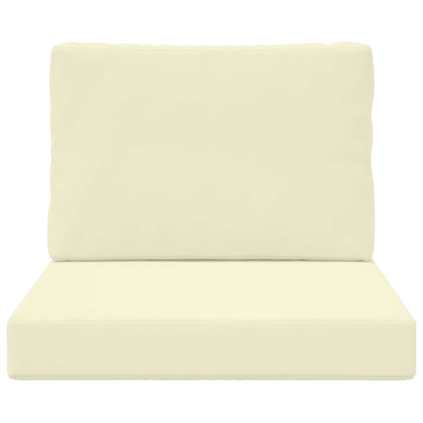 vidaXL Vankúš na vonkajšiu pohovku 2 pcs Krémová Polyester – Obrázok 6
