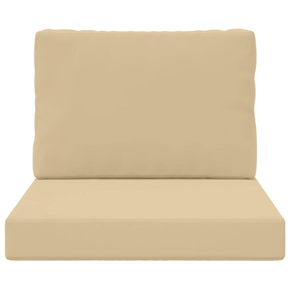 vidaXL Vankúš na vonkajšiu pohovku 2 pcs Béžová Polyester – Obrázok 6