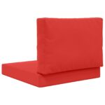 vidaXL Vankúš na vonkajšiu pohovku 2 pcs Červená Polyester – Obrázok 7