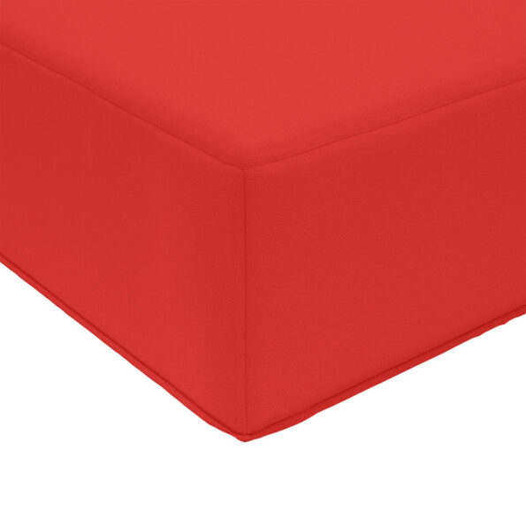 vidaXL Vankúš na vonkajšiu pohovku 2 pcs Červená Polyester – Obrázok 8