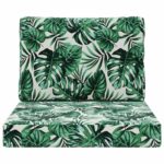 vidaXL Vankúš na vonkajšiu pohovku 2 pcs Vzor listov Polyester – Obrázok 6