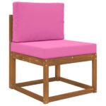 vidaXL Vankúš na vonkajšiu pohovku 2 pcs Ružová Polyester – Obrázok 3