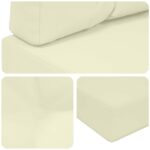 vidaXL Vankúš na vonkajšiu pohovku 2 pcs Krémová Polyester – Obrázok 8