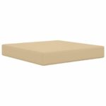 vidaXL Vankúš na vonkajšiu pohovku 2 pcs Béžová Polyester – Obrázok 4