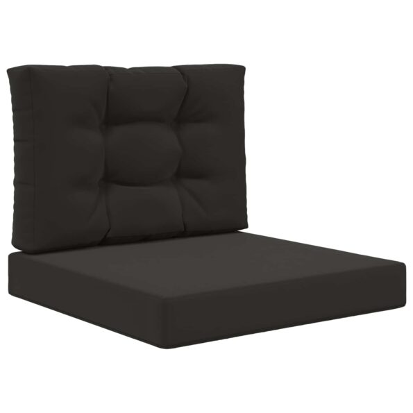 vidaXL Vankúš na vonkajšiu pohovku 2 pcs Čierny Polyester – Obrázok 2