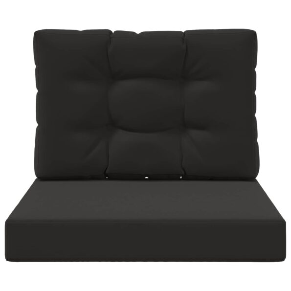 vidaXL Vankúš na vonkajšiu pohovku 2 pcs Čierny Polyester – Obrázok 6
