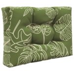 vidaXL Vankúš na vonkajšiu pohovku 2 pcs Design s listami Polyester – Obrázok 5