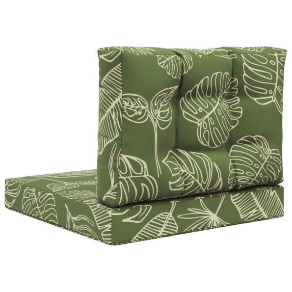 vidaXL Vankúš na vonkajšiu pohovku 2 pcs Design s listami Polyester – Obrázok 7