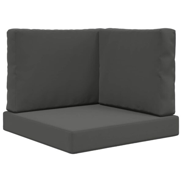 vidaXL Vankúš na vonkajšiu pohovku 3 pcs Antracit Polyester – Obrázok 2