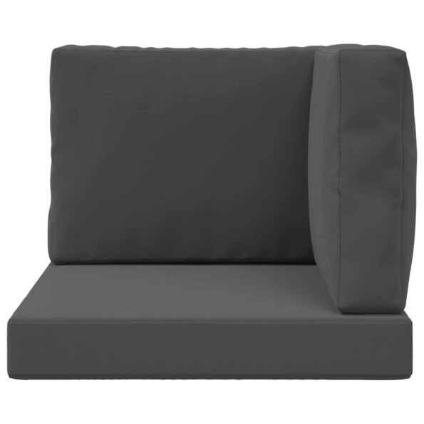 vidaXL Vankúš na vonkajšiu pohovku 3 pcs Antracit Polyester – Obrázok 6