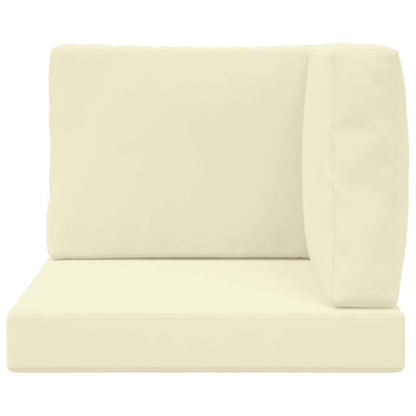 vidaXL Vankúš na vonkajšiu pohovku 3 pcs Krémová Polyester – Obrázok 6