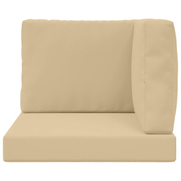vidaXL Vankúš na vonkajšiu pohovku 3 pcs Béžová Polyester – Obrázok 6