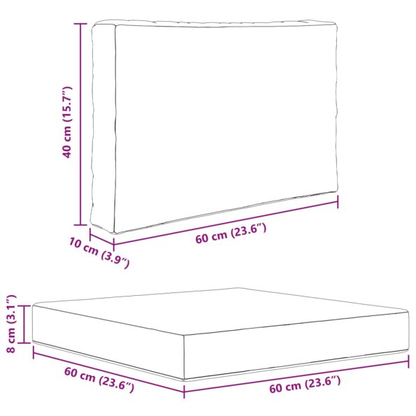 vidaXL Vankúš na vonkajšiu pohovku 3 pcs Zelená Polyester – Obrázok 10