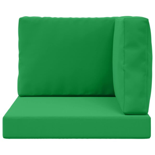 vidaXL Vankúš na vonkajšiu pohovku 3 pcs Zelená Polyester – Obrázok 6