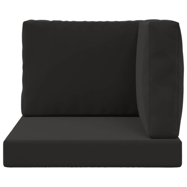 vidaXL Vankúš na vonkajšiu pohovku 3 pcs Čierny Polyester – Obrázok 6